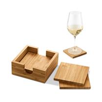 Kit de 4 porta copos em bambu - K93967